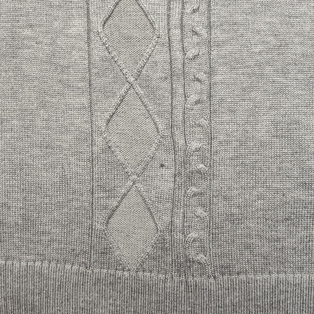 Paul Jones Sweater Vest Mens Extra Large Gray V Neck Cable Knit Pullover Golf - Picture 4 of 10